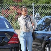 Zoe Saldana seen arriving at an office building in Beverly Hills | Picture 96734